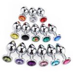 Plug Anal De Aço Inoxidável Com Pedra Tamanho P Sexy Import