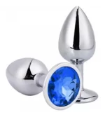 Plug Anal De Aço Inoxidável Com Pedra Tamanho G Sexy Import - Imagem 2