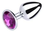 Plug Anal De Aço Inoxidável Com Pedra Tamanho P Sexy Import - Imagem 3
