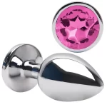 Plug Anal De Aço Inoxidável Com Pedra Tamanho G Sexy Import - Imagem 3