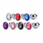 Plug Anal De Aço Inoxidável Com Pedra Tamanho G Sexy Import