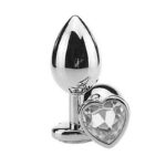 Plug Anal De Aço Com Pedra Formato Coração Tamanho M - Imagem 4