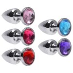 Plug Anal De Aço Inoxidável Com Pedra Tamanho M Sexy Import